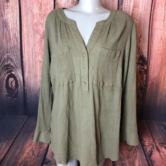 Michael Kors Tops - Michael Kors Green Blouse